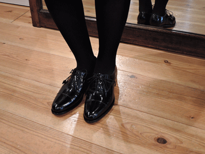 ジャランスリワヤ／JALAN SRIWIJAYA  パンプス シューズ 靴 レディース 女性 女性用 エナメル パテント レザー 革 本革 ブラック 黒 マニッシュ オジ靴