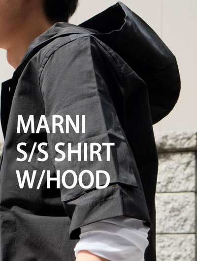 different news : <font size=3>MARNI<br>S/S SHIRT W/HOOD<br>マルニ ...